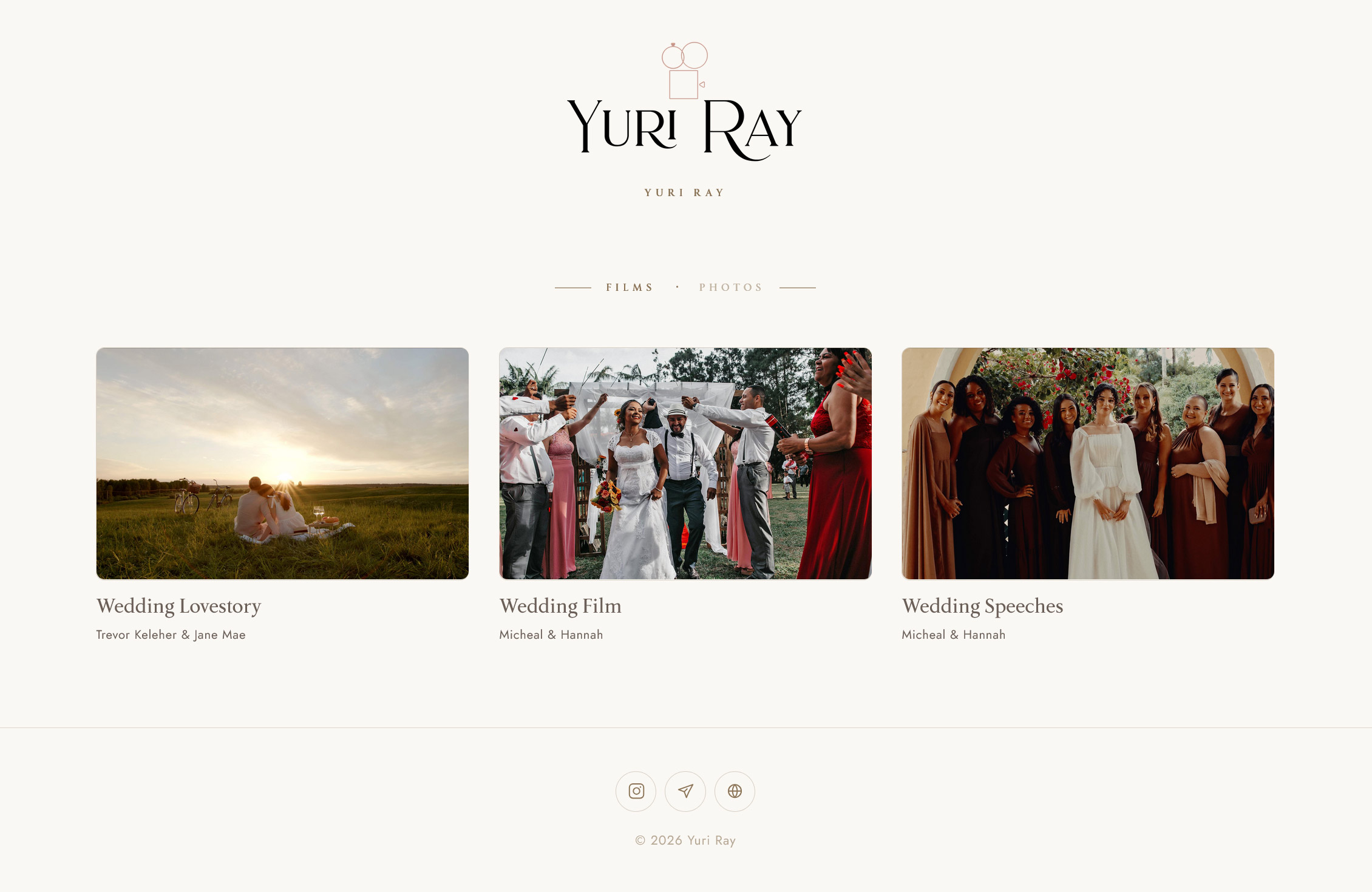 Portfolio page